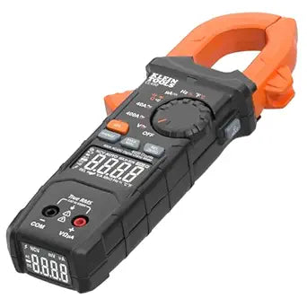 Klein Tools CL490 AC/DC Digital Clamp Meter with TRMS, Dual Display, Auto-Ranging, Current, Voltage, Resistance, Continuity, NCVT Detection, and Reverse Contrast LCD