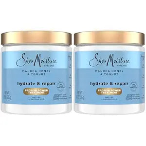 Shea Moisture Hydrate & Repair 2-Pack, Manuka Honey & Yogurt, 8 Oz Ea