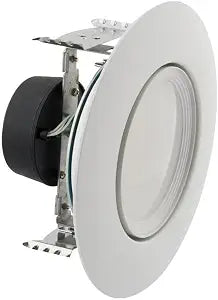 Satco S11824, 5-6" LED Gimbal Retrofit Downlight, White, Retrofit Lighting