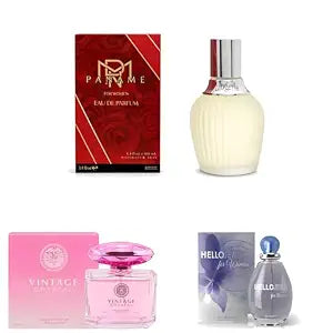 Sandora Fragrances Women's Perfume 3-Pack – Eau de Parfum – Three Full-Size 100 ml Bottles – Sweet Floral Fresh Mysterious Balanced + Feminine Soft Modern + Everyday Statement