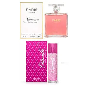Sandora Fragrances Women's Perfume 2-Pack – Eau de Parfum – Two Full-Size 100 ml Bottles – Modern Feminine Balanced + Playful Sweet Feminine Fragrance
