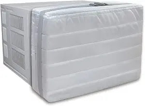 Indoor Air Conditioner Cover for Window Units, Inside Window AC Cover for Winter, fits up to 21"x 15" x 3.5"(Light Gray)