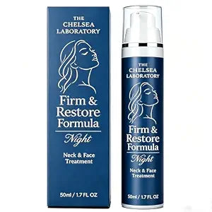 Chelsea Laboratory Firm and Restore Formula Night Cream - Deep Hydrating Anti-Wrinkle Moisturizer for Neck & Face, Overnight Firming & Nourishing 50ml(1Pc)