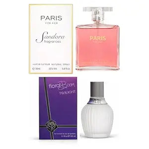 Sandora Fragrances Women's Perfume 2-Pack – Eau de Parfum – Two Full-Size 100 ml Bottles – Modern Feminine Balanced + Deep Rich Expressive Fragrance