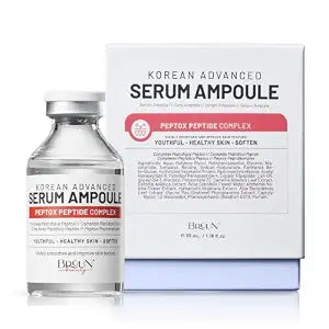 BR��UN Peptox Peptide Facial Serum Ampoule ��� Hydrating Korean Skincare Serum for Face and Body, for Use with or without Derma Pen (Not Included), 1.18 fl.oz