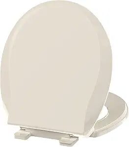 Ansffer Round Toilet Seat Almond, Toilet Seat 16.5 inch Soft Close, Premium PP Material Easy Clean, B2B Available, Elegant Design, Almond