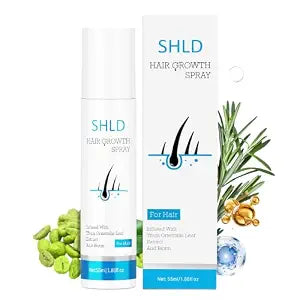 SHLD Hair Growth Spray，NDC Registered, Rosemary& Castor oil for hair growth,Biotin Caffeine Scalp Serum,Reduces Shedding & Hair Thinning for Men and Women,Leave-In Non-Greasy Formula