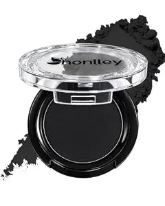 Single Black Eyeshadow Pressed Powder Compact Halloween Makeup