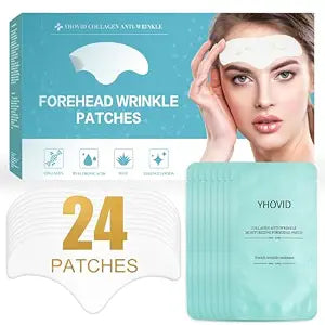 YHOVID 24 Pcs Forehead Wrinkle Patches, Forehead Patches for Wrinkles