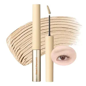 Heart Percent Dote On Mood Fake-Up Browcara, Waterproof Volumizing Long-Lasting Brow Pencil, Fast Fix Ultra-Fine Eyebrow Color Mascara, Cruelty Free, Vegan, 16g, 01. Pale Blonde