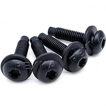 Rexka 4pcs 07-16 Jeep Wrangler JK Replacement M8 Torx Screws Bolts for Pillars, Windshield Frame, Hinges, Hard Full Doors, Hard Door Hinges, Half Doors, Roll Bar