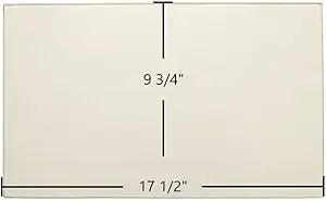 Avalon Avanti Front Door Glass Replacement Γ 17 1/2" x 9 3/4" High-Temperature Ceramic Glass Panel (930-05080)