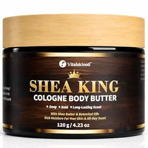 Body Butter for Men, Cologne Scented with Shea & Cocoa butter, for dry skin