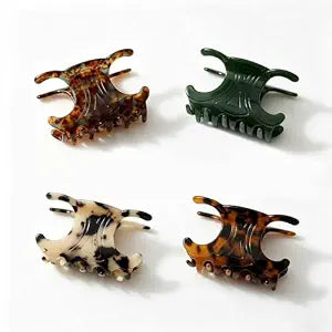 4Pcs Hair Clips for Women 4 Styles Small Medium Large Claw Clips for Thin Thick Curly Hair, Matte Rectangle Small Claw Clips for Thin/Medium Thick Hair, Hair Jaw Clip Nonslip (B)