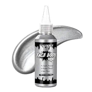 Silver Face Body Paint, Water Based Face Painting Cream Makeup