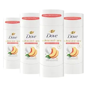 Dove Advanced Care Antiperspirant Deodorant Peach & Chamomile 2.6 oz 4PK