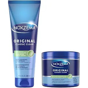Noxzema Face Wash, Original Deep Cleansing Cream Jar & Tube Bundle