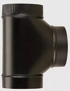 Replacement for Imperial OEM BM0083 6" x 6" x 6" Stove Pipe Assembled TEE 24 Gauge Single Wall Steel ∩╗┐