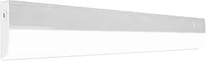 24 LED Direct Wire Under Cabinet Light - Dimmable Undercounter LED Lights for Kitchen - Selectable CCT 2700K-5000K, 612-648 Lumens, 9W - UCB Series Hardwired Under Cabinet Lighting by NICOR Lighting