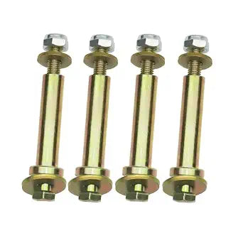 4 Pack 4-1/2" Extra Long Deck Wheel Bolts and locknut kit Compatible with Kubota BX-25 2002 60" 42" Mower Decks,103-3168More 5/8" bore Wheel