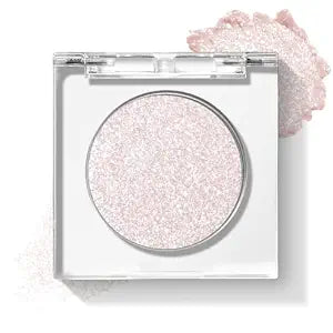KYDA Single Glitter Eyeshadow, Pale Champagne Silver Eyeshadow, Lasting Blendable Shimmer Pearl Eyes Shadow, Sparkling Eyes Glitter, Soft Buildable Glossy Color, Wet Look Effect, Weaving Maid