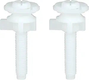 2 Pack Toilet Seat Screws and Bolts, Universal Toilet Seat Screws Replacement Kit (2)