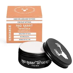 Mad Rabbit Tattoo Balm & Aftercare Cream, Tangerine Vanilla, 0.7 oz