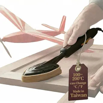 O'SKOOL Edge Banding Iron 100200C with Digital Display, Adjustable Heat Sealing Tool for Veneer & Tacking, C/F Switchable 110V, VL01