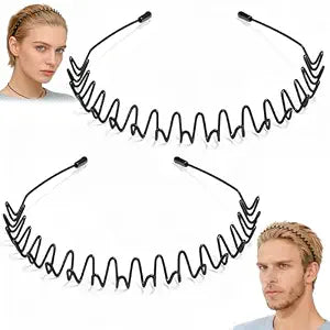 2 Pcs Headband, Fashion Hair Band for Men & Women