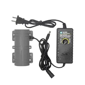 24V Vibration Motor, with 110V Adjustable Speed Power Adapter, 3800RPM, Rotary Speed for Massage Bed Vibration Alert Chair, Shaker Motor