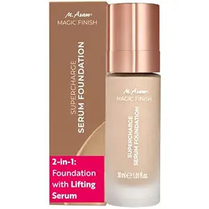 M. Asam Magic Finish Supercharge Serum Foundation Warm Sand (1.01 Fl Oz)