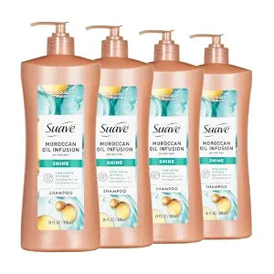 Suave Professionals Shine Shampoo Moroccan Infusion 28 Oz(Pack of 4)