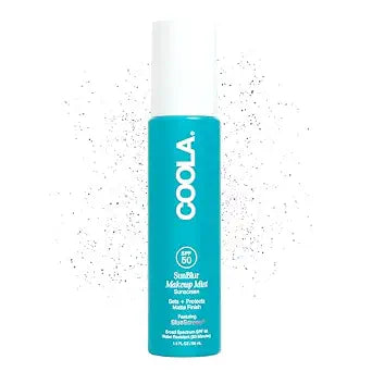 COOLA SunBlur Matte Makeup Setting Spray SPF 50, Face Sunscreen, 1 fl oz