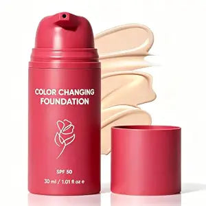 Korean Color Changing Foundation, Auto Adjusting Tone, No Creasing 30ml