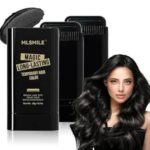 2Pack 2-in-1 Hair Dye Comb Stick, Black Color Grey Hair Concealer