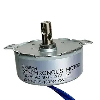 TYC-50 Mini Electric Motor 110V AC 15-18RPM CW 4W High Torque Gear Motor for Electric Fireplace