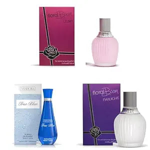 Sandora Fragrances Women's Perfume 3-Pack – Eau de Parfum – Three Full-Size 100 ml Bottles – Fresh Clean + Fresh Floral + Feminine Expressive