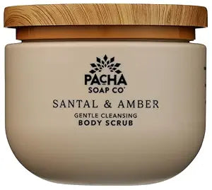 PACHA SOAP Santal & Amber Body Scrub, 15 OZ