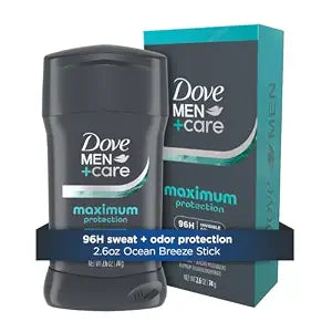 Dove Men 96-Hour Maximum Sweat Protection Deodorant, Ocean Breeze, 2.6 oz