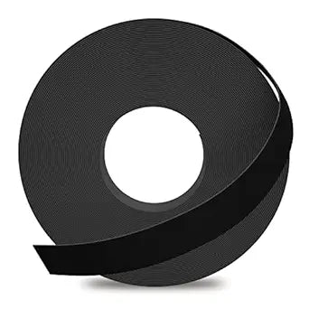 GSCIT Club Black Edge Banding, 13/16 Inch x 250ft Melamine With Hot Melt Adhesive Pre-glued Flexible Edging Trim for Plywood Cabinet Furniture