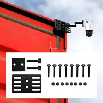 Outdoor Camera Mounting Platform for Shipping Containers, Shipping Container Accessories for Stadium Holes&Shielded Holes, Suitable for Mounting Cameras, Lights, Ladders or Other Equipment, 1-Pack