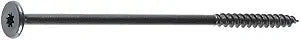 FastenMaster FMHLGM006-50 HeadLOK Heavy-Duty Flathead Fastener, 6 Inches, 50-Count, Black