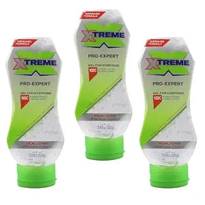Xtreme Pro-Expert Styling Hair Gel - Alcohol Free - 3 Pack, 17.63 oz