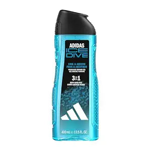 CONFETTIWOW adidas - Ice Dive 3-in-1 Shower Gel & Shampoo for Men 400ml