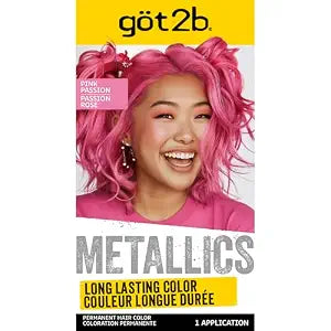 got2b Metallics Permanent Hair Color, M87 Pink Passion, 4.46 Fl Oz