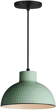 Maxim Lighting Rockport 7" 1-Light Pendant Light | Sage Green Steel Finish | Transitional Indoor Light Fixture | Ideal for Kitchen Islands & Dining Rooms | Dimmable | 35142SAG