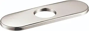 hansgrohe Base Plate for Traditional Single-Hole Faucets, 6" Upgrade 7-inch Classic Base Plate for Bathtub Faucet in Polished Nickel, 14018831