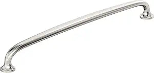 Amerock BP54056PN | Renown 18 inch (457 mm) Center to Center Polished Nickel Appliance Pull | Kitchen Cabinet Hardware | Furniture Hardware | Drawer Handle