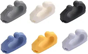 Silicone Razor Holders - 6 Pcs Hooks Adhesive Wall Mounted for Hanging Towel Key Plug Cable, Utility Decoration Hook Stick to Dorm Room Door Function for Kitchen Bathroom Home Office