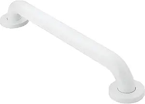 Moen Glacier White Bathroom Safety 24-Inch Shower Grab Bar with Concealed Screws for Handicapped or Elderly, R8724W